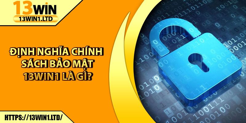 Chính Sách Bảo Mật 13win1 - Nền Tảng An Toàn Tuyệt Đối 1 Định nghĩa chính sách bảo mật 13win1 là gì?